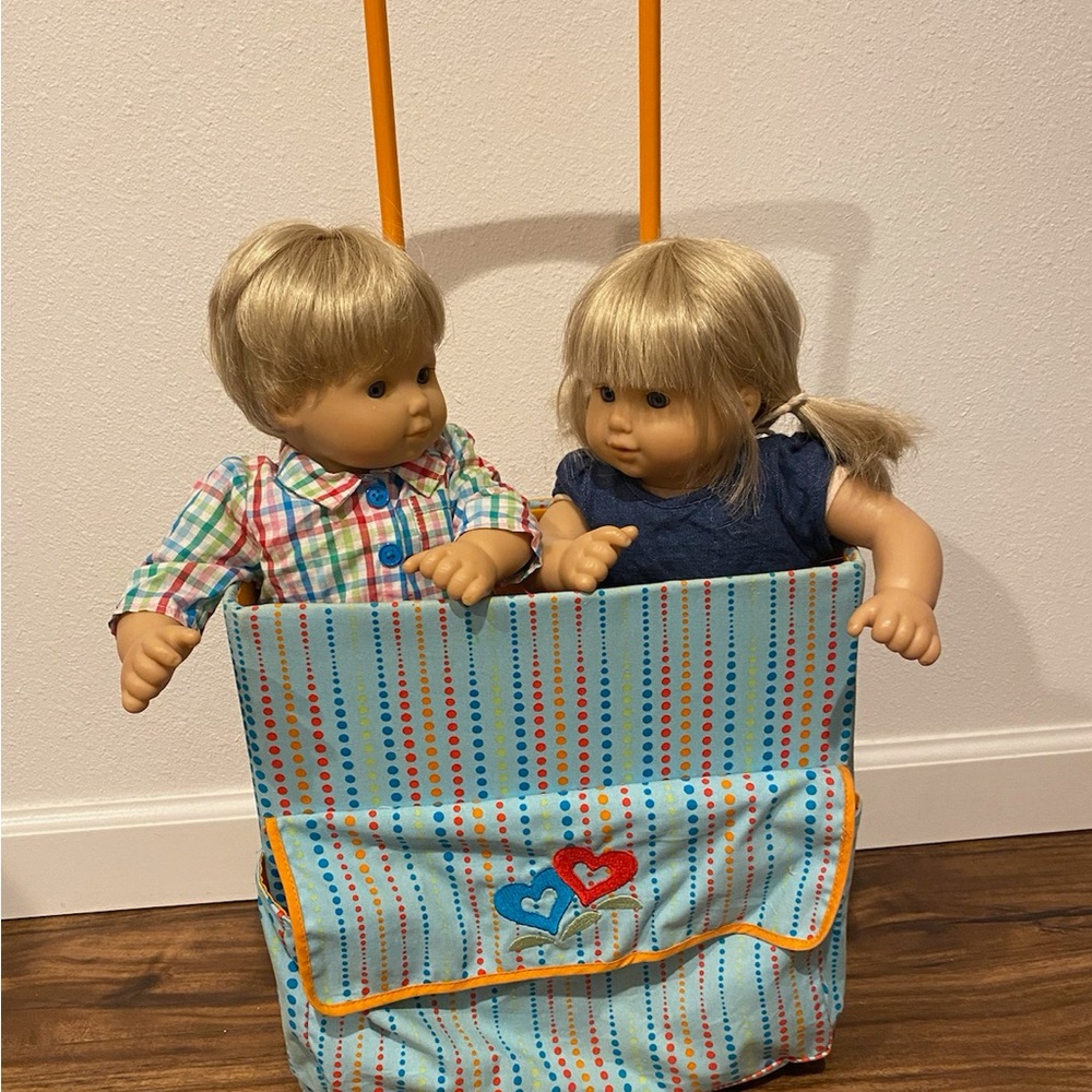 American Girl Doll- twins- blonde retired